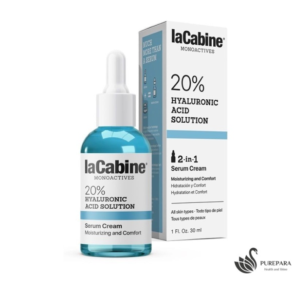 La cabine MONOACTIVES 20% Hyaluronic Acid Solution Serum Cream