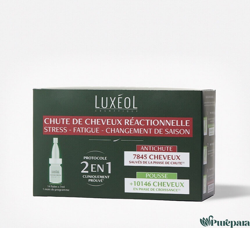 Luxéol CHUTE DE CHEVEUX REACTIONNELLE 2 EN 1 FIOLES