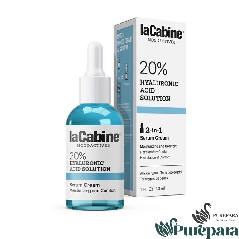 La cabine MONOACTIVES 20% Hyaluronic Acid Solution Serum Cream