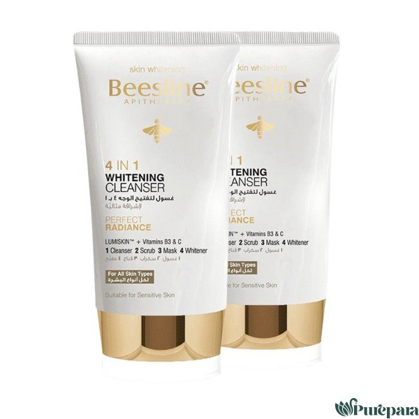 Beesline Gel Nettoyant Éclaircissant Visage 4 en1 1+1 Gratuit