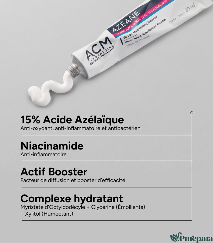 ACM Azéane crème - Acide azélaïque 15% 30 ML – Image 3