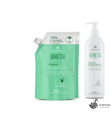 BIRETIX CLEANSER 400 ml " AVEC POMPE RECHARGEABLE" NEW