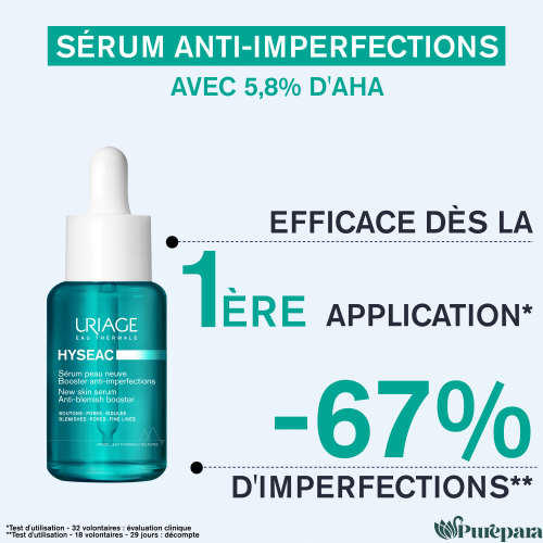 Uriage HYSÉAC SÉRUM PEAU NEUVE BOOSTER ANTI-IMPERFECTIONS 30ML – Image 2