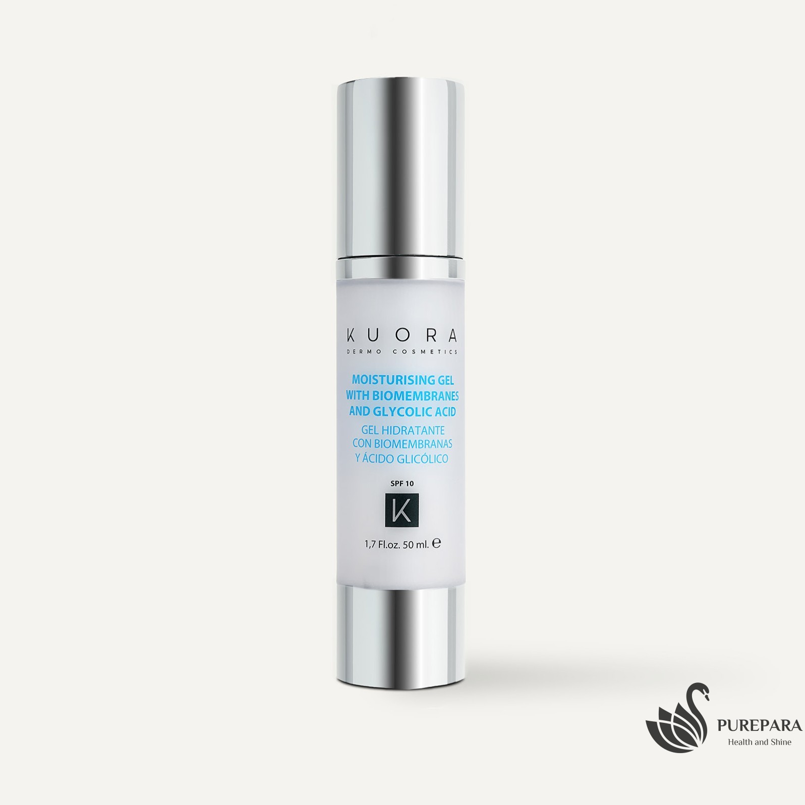 KUORA GEL HYDRATANT L'ACIDE GLYCOLIC SPF10 50ML