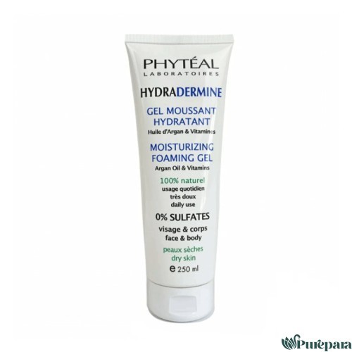 PHYTÉAL HYDRADERMINE GEL MOUSSANT HYDRATANT À L'HUILE D'ARGAN 250 ML