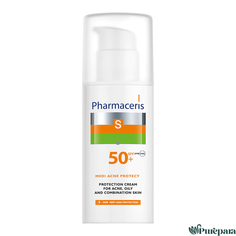 PHARMACERIS S MEDI ACNE PROTECT CRÈME SPF50+ PEAU ACNÉIQUE 50ML