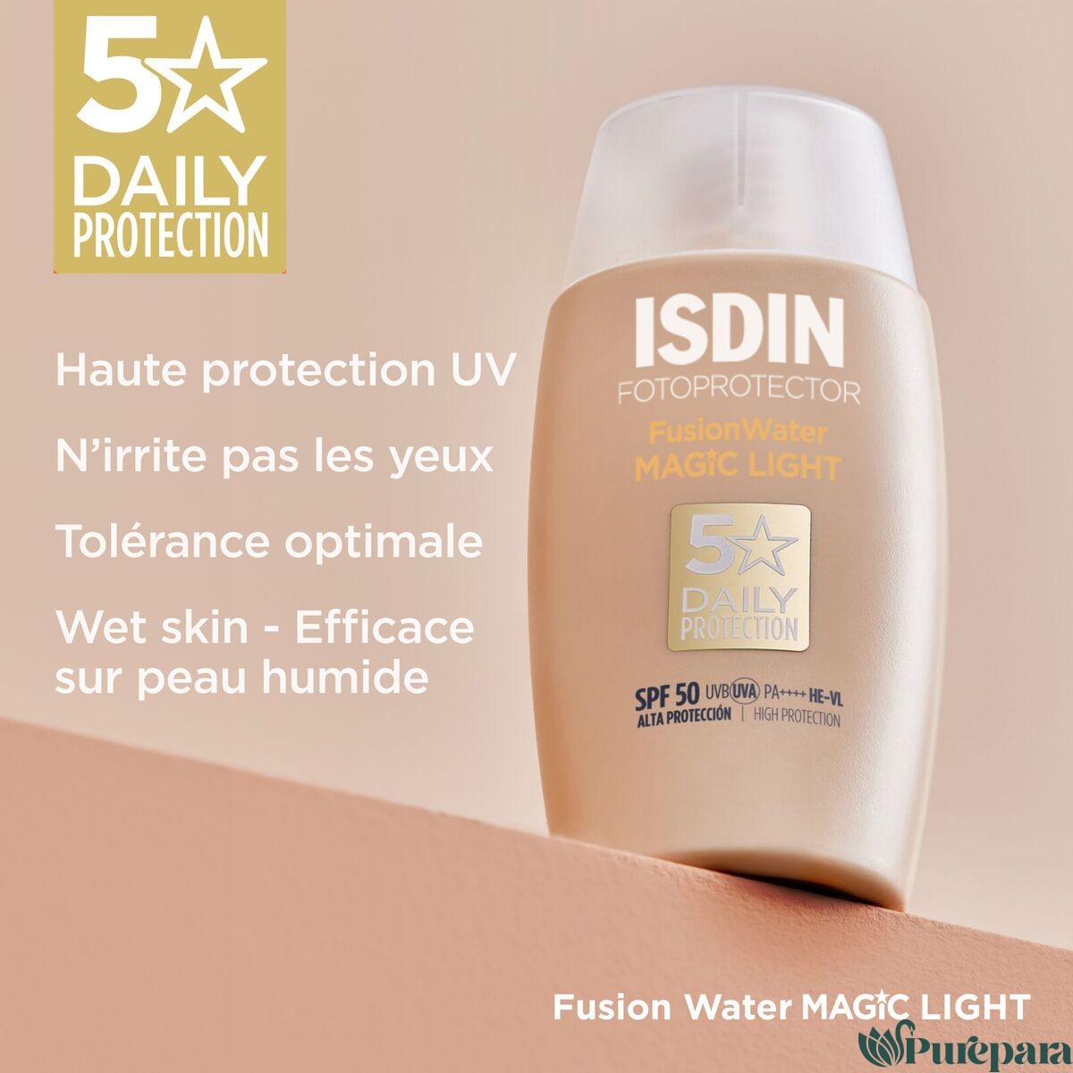 ISDIN Fotoprotector Fusion Water MAGIC Light SPF 50 50ML – Image 2