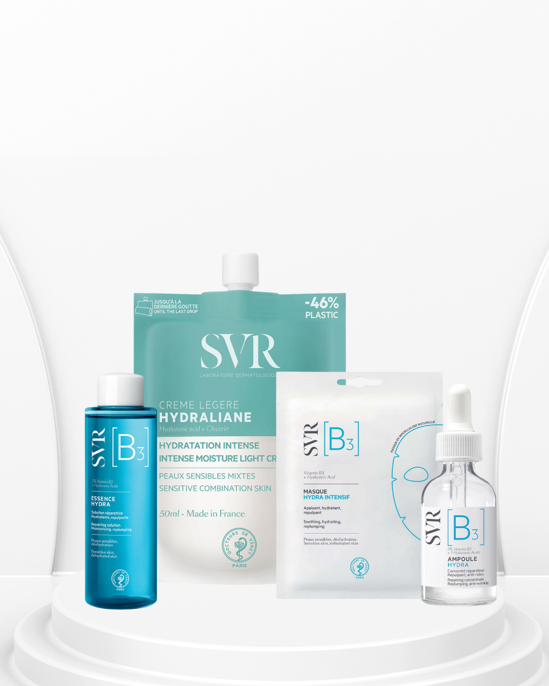 Routine Éclat & Hydratation SVR pour peau sèche