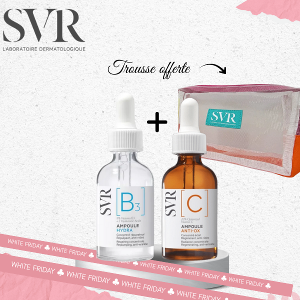 Pack SVR Ampoules B3 Hydra + C Anti-Ox – Trousse Offerte