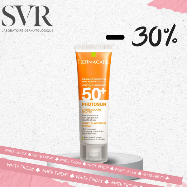 DERMACARE PHOTOSUN 01 CREME SOLAIRE TEINTE PEAUX MIXTES A GRASSES SPF 50+ 50ML