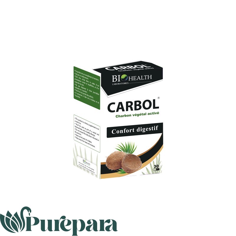 Biohealth Carbol Charbon Vegetal 30 Gelules