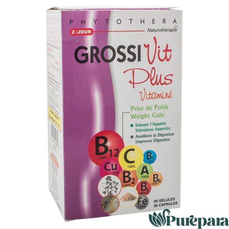 VITAL PHYTOTHERA GROSSIVIT PLUS VITAMINE 45 GELULES