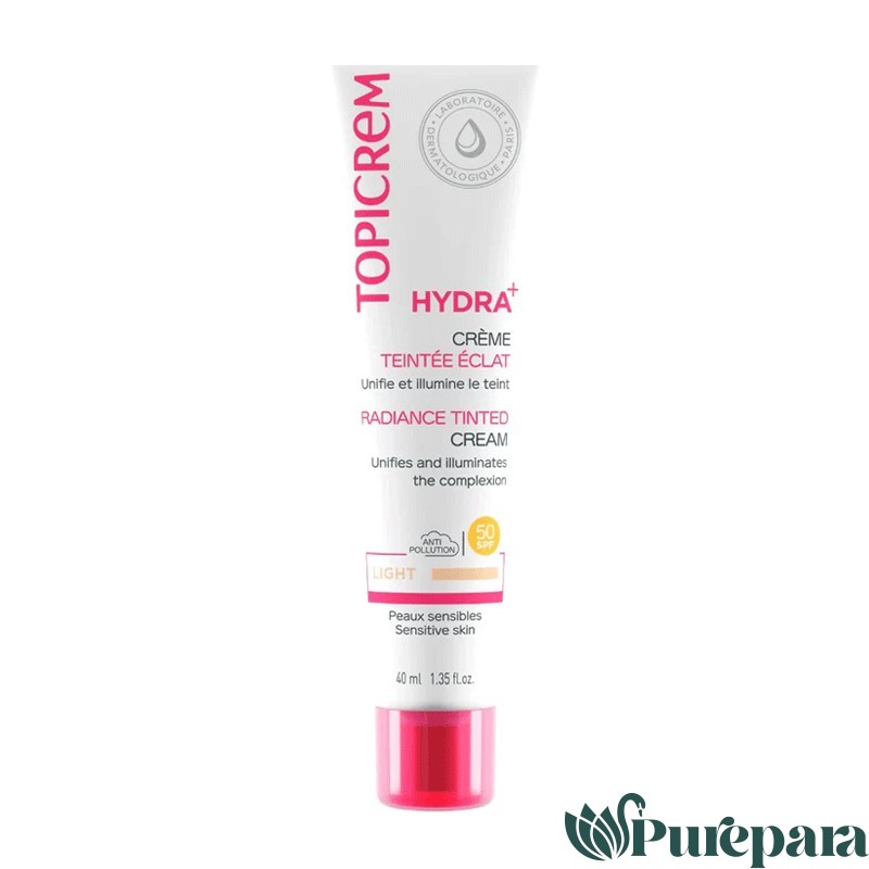 TOPICREM HYDRA+ CREME TEINTEE ECLAT LIGHT SPF50 40ML