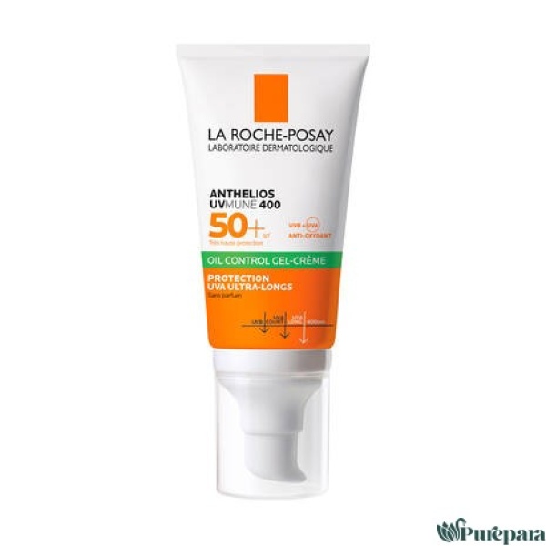 Anthelios UVMUNE 400 Crème Solaire Visage en Gel-Crème Sans Parfum