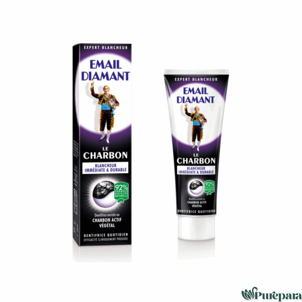 Email Diamant – Dentifrice Le Charbon Blancheur Immédiate & Durable 75Ml