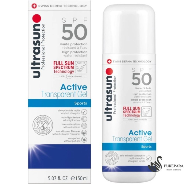 ULTRASUN ACTIVE TRANSPARENT SPRAY  SPF50+ 150ML