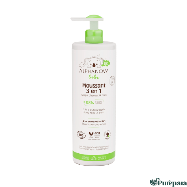 ALPHANOVA MOUSSANT 3EN1 BIO 400ML