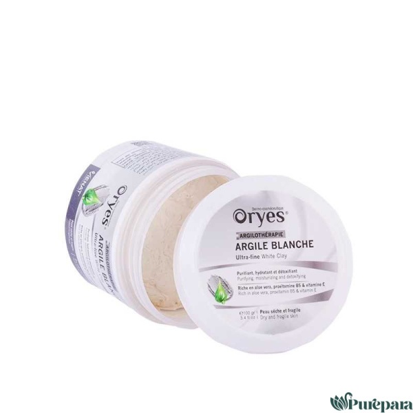 ORYES MASQUE ARGILE BLANC 100GR