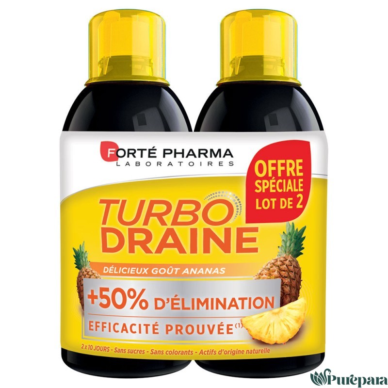 Forte Pharma Duo Pack Turbodraine Ananas 2 x 500ml