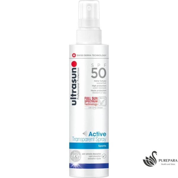 ULTRASUN ACTIVE TRANSPARENT 150ML