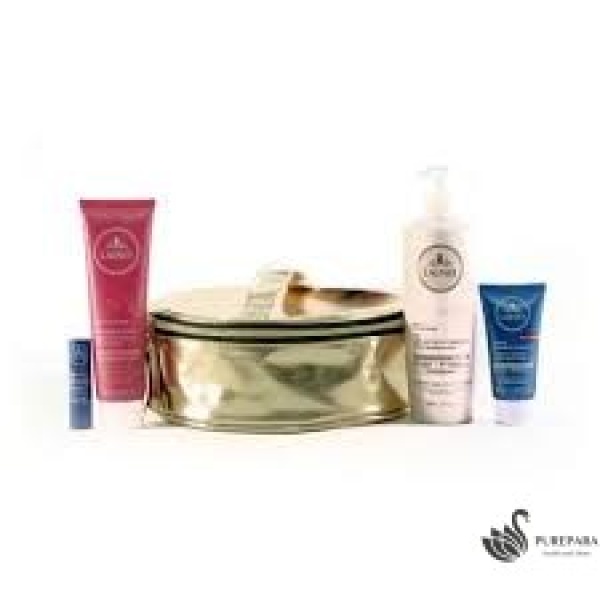 LAINO TROUSSE ROND (LAIT KARITE + DEMAQUILLANT+C.MAINS+SOIN DES LEVRES GRT)